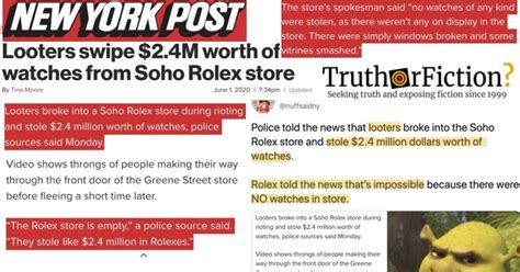 looters rolex store|Did Police Tell Newspapers That $2.4M of Merchandise Was .